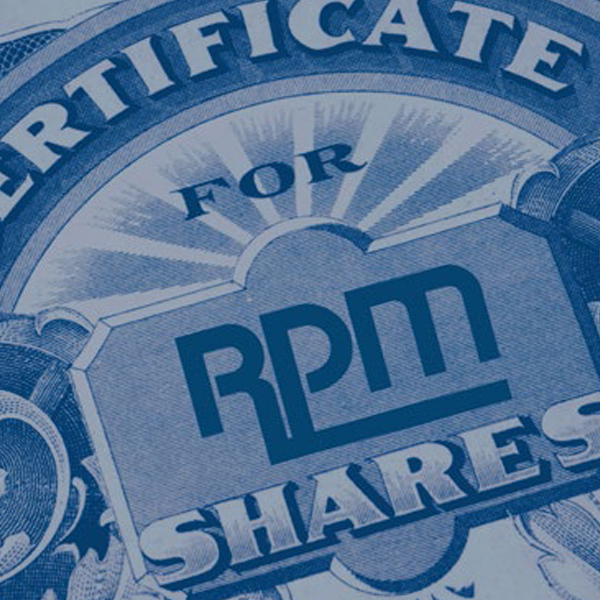 RPM Certficate of Shares.